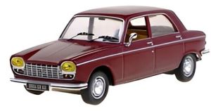 ODE162 - Voiture de 1967 couleur bordeaux – PEUGEOT 204