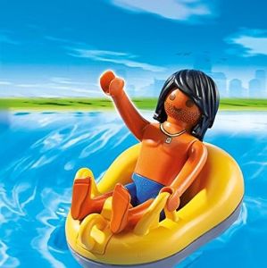 PLAY6676 - Jouet de construction PLAYMOBIL - Vacancier et boue de rafting