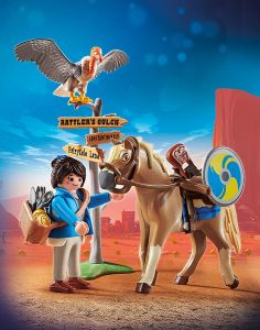 PLAY70072 - Jouet de construction PLAYMOBIL - Playmobil The Movie - Marla avec Cheval