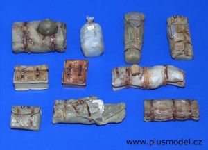 Ensemble de 10 pièces miniatures à peindre paquetages de soldats américains pour maquette