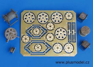 PLS085 - Ensembles de 6 bobines à cable pour maquette à assembler et à peindre