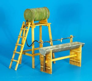 Ensemble miniature de lavage de terrain en kit à construire et à peindre
