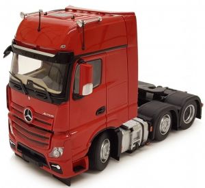 MAR1912-04 - Camion solo 6x2 MERCEDES-BENZ Actros Gigaspace de couleur rouge