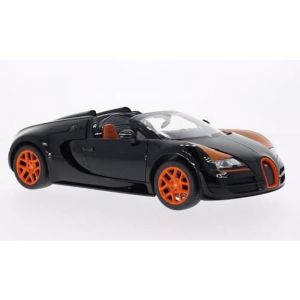 Voiture noire orange Veyron 16.4 Grand Sport Vitesse BUGATTI
