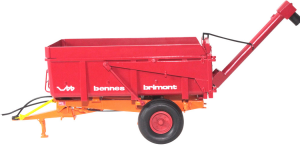 Benne BRIMONT BB8 avec visse de déchargement