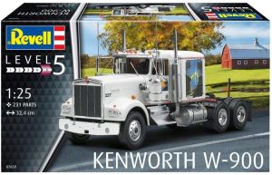 Camion américain KENWORTH W-900 en kit à peindre et à assembler peinture et colle non incluses
