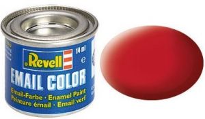 Pot de peinture émail de 14ml couleur rouge carmin mat
