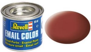 Pot de peinture émail de 14ml couleur rouge brique mat