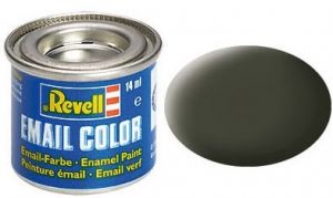 Pot de peinture émail de 14ml couleur vert olive mat