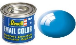 REV32150 - Pot de peinture émail de 14ml couleur bleu ciel brillant