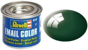 REV32162 - Pot de peinture émail de 14ml couleur vert brillant foncé