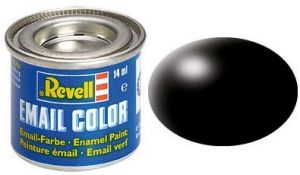 REV32302 - Pot de peinture émail de 14ml couleur noir satiné
