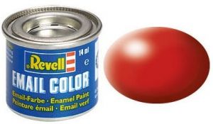 Pot de peinture émail de 14ml couleur rouge carmin satiné