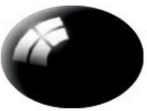REV36107 - Pot de 18ml de peinture acrylique couleur noir brillant