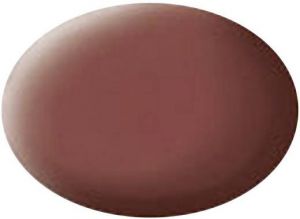 Pot de 18ml de peinture acrylique couleur rouge brique mat