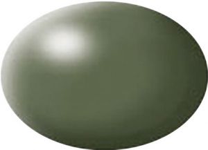 Pot de 18ml de peinture acrylique couleur vert olive satiné