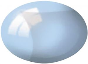 Pot de 18ml de peinture acrylique couleur bleu transparent