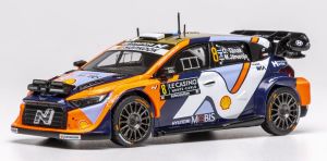IXORAM973B.22 - Voiture du rallye de Monte Carlo 2025 pilotée par Ott TANAK - HYUNDAI i20 N Rally1 #8