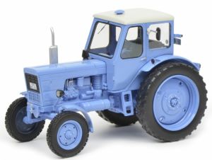 SCH9075 - Tracteur Belarus MTS50 de couleur bleu modèle en résine