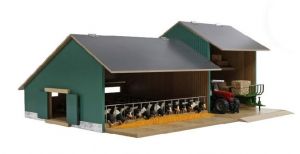 Stabule avec espace de stockage