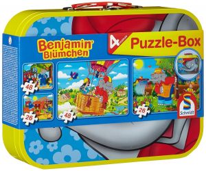 SCM55594 - Coffret de 4 puzzles 2x48 pièces et 2x26 pièces du dessin animé Benjamin l'éléphant