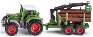 SIK1645 - Tracteur FENDT 926 Vario avec débardeur forestier à grue et 6 rondins inclus