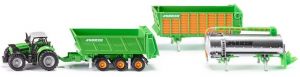 ETracteur DEUTZ Agrotron et ensemble de remorque JOSKIN interchangeable