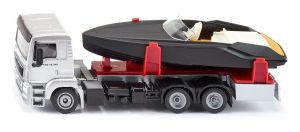 Camion porteur MAN LKW avec bateau