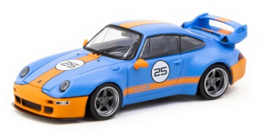 T64-TL054-BO - Voiture de couleur bleu et orange - RWB 993 remasterisé par Gunther WERKS