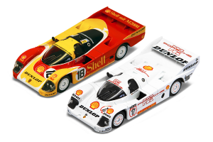 SPAYCOMBO64005 - Voiture des 24H Le Mans 1988 et Dunlop Supercup 1987 HJ.STUCK – n°18 et n°17 - PORSCHE 962C SHELL COMBO
