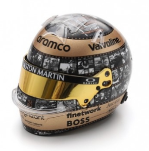 SPA5HF176 - Casque du GP Mexique 2024 - Fernando ALONSO - ASTON MARTIN Aramco F1 Team