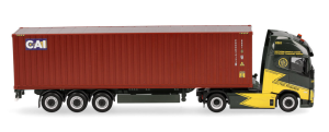 HER319256 - Camion avec porte container 40 pieds 3 essieux ANCOTRANS-CAI – VOLVO FH GL XL 4x2