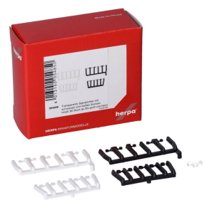 HER054850 - 80 voyants lumineux translucides avec socles noirs et blancs