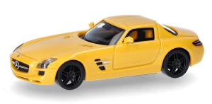 HER430784-003 - Voiture de couleur jaune métallisé - MERCEDES BENZ SLS AMG