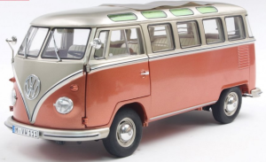 SCH605 - Bus de 1962 de couleur gris et orange métallisés - VOLKSWAGEN T1 Samba
