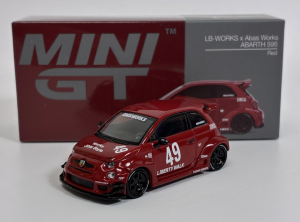 MGT00963-L - Voiture de 2024 de couleur rouge - FIAT Abarth 595 LB-Works x Abas Works