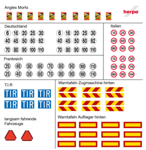 HER054829 - Feuilles d’autocollants avec divers pictogrammes