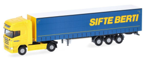 HER961721 - Camion avec remorque 3 essieux SIFTE BERTI – SCANIA R 2004 Topline 4x2