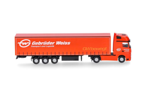 HER066891 - Camion avec remorque 3 essieux GEBRUDER WEISS – MERCEDES BENZ Actros Gigaspace 4x2