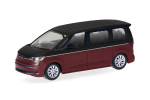 HER430425-002 - Voiture de couleur rouge et noir métallisé - VOLKSWAGEN Multivan Bi-Color