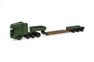 HER747295 - Camion avec remorque surbaissée 3 essieux de l'armée danoise – SCANIA CR 20 HD 8x4