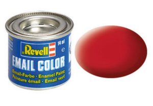 REV32136 - Pot de peinture émail de 14ml couleur rouge carmin mat