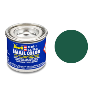 REV32139 - Pot de peinture émail de 14ml couleur vert foncé mat