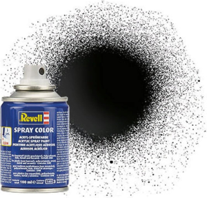 REV34107 - Bombe de peinture de 100ml couleur noir brillant