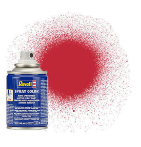 REV34136 - Bombe de peinture de 100ml couleur rouge carmin mat