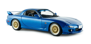 SOL1810611 - Voiture de 1999 de couleur bleu mica - MAZDA RX7 FD3S Innocent