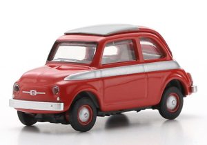 SCH87U00045 - Voiture de 1968 de couleur rouge - FIAT 500