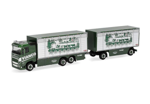 HER320832 - Camion porteur transport de bétail avec remorque 1+1 essieux VIANCO – VOLVO FH FD 6x2