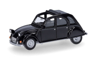 HER027632-007 - Voiture de couleur noir - CITROEN 2CV Queue