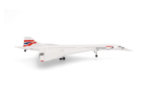 HER539203 - Avion de ligne commercial – CONCORDE British Airways Union Flag livery nose down G-BOAG